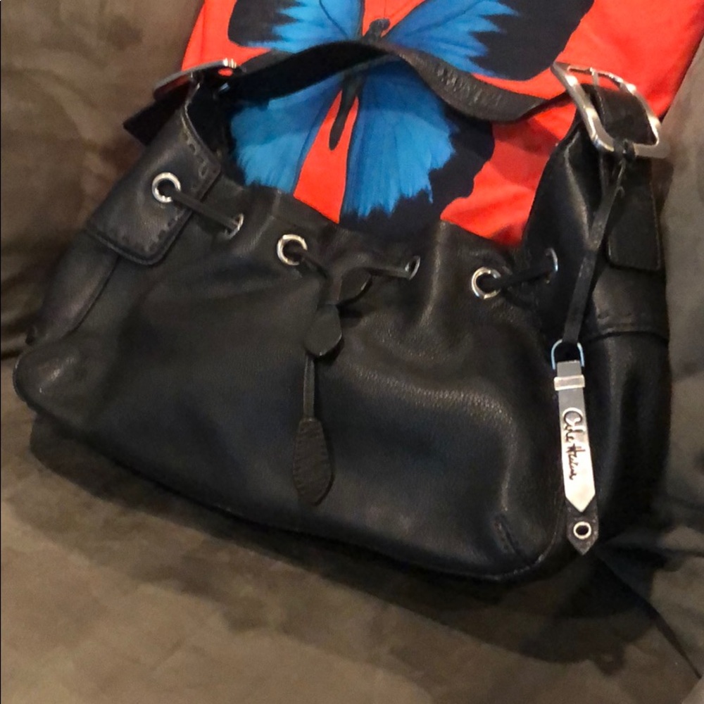 Cole Haan black leather bag